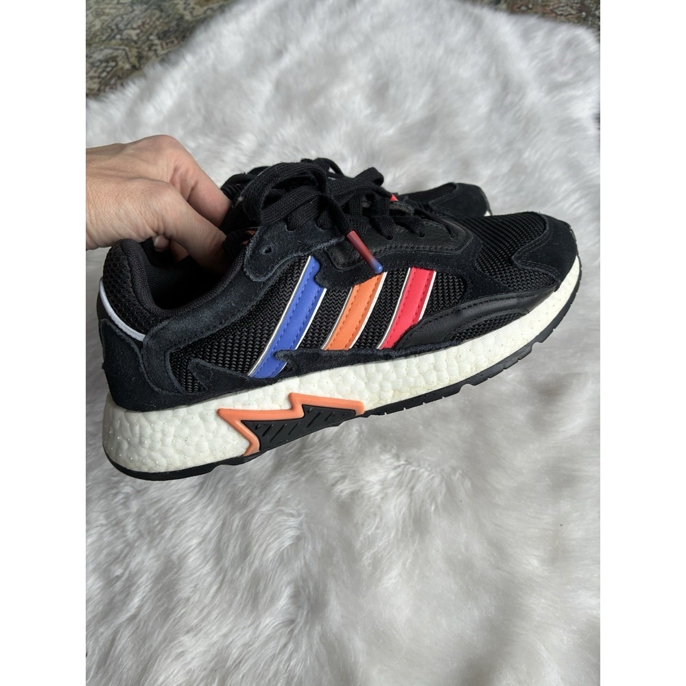 Adidas Originals Tres Run Mens Sneakers Black Multi Color EF0768 Size 6.5